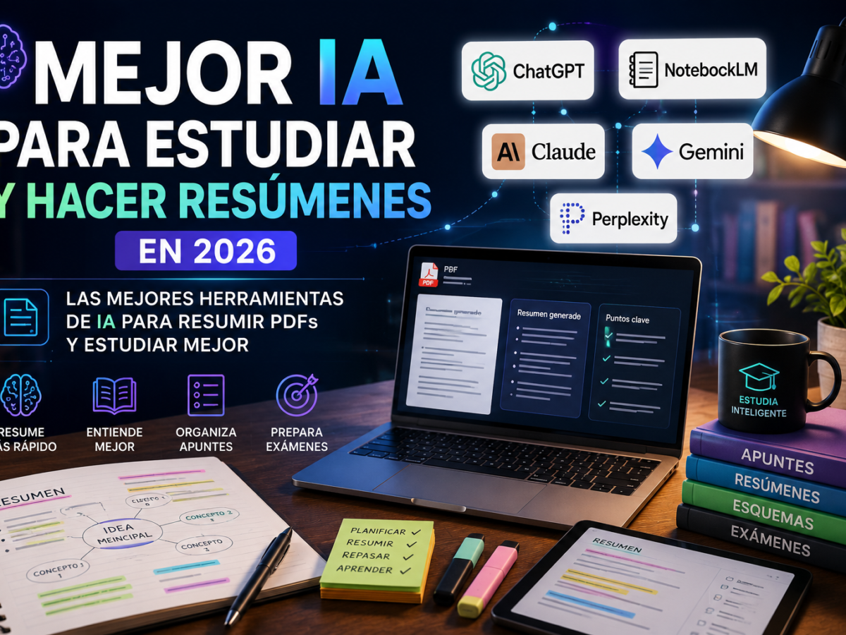 Mejor IA para estudiar y hacer resúmenes en 2026