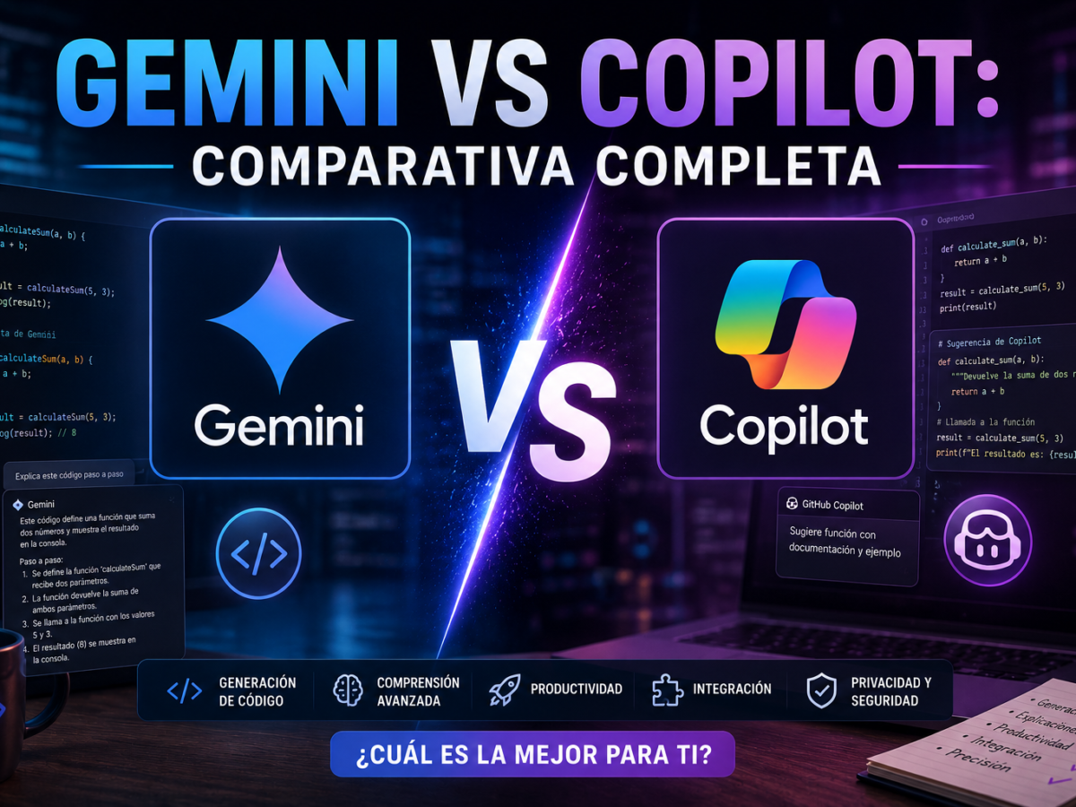 Gemini vs Copilot: comparativa completa