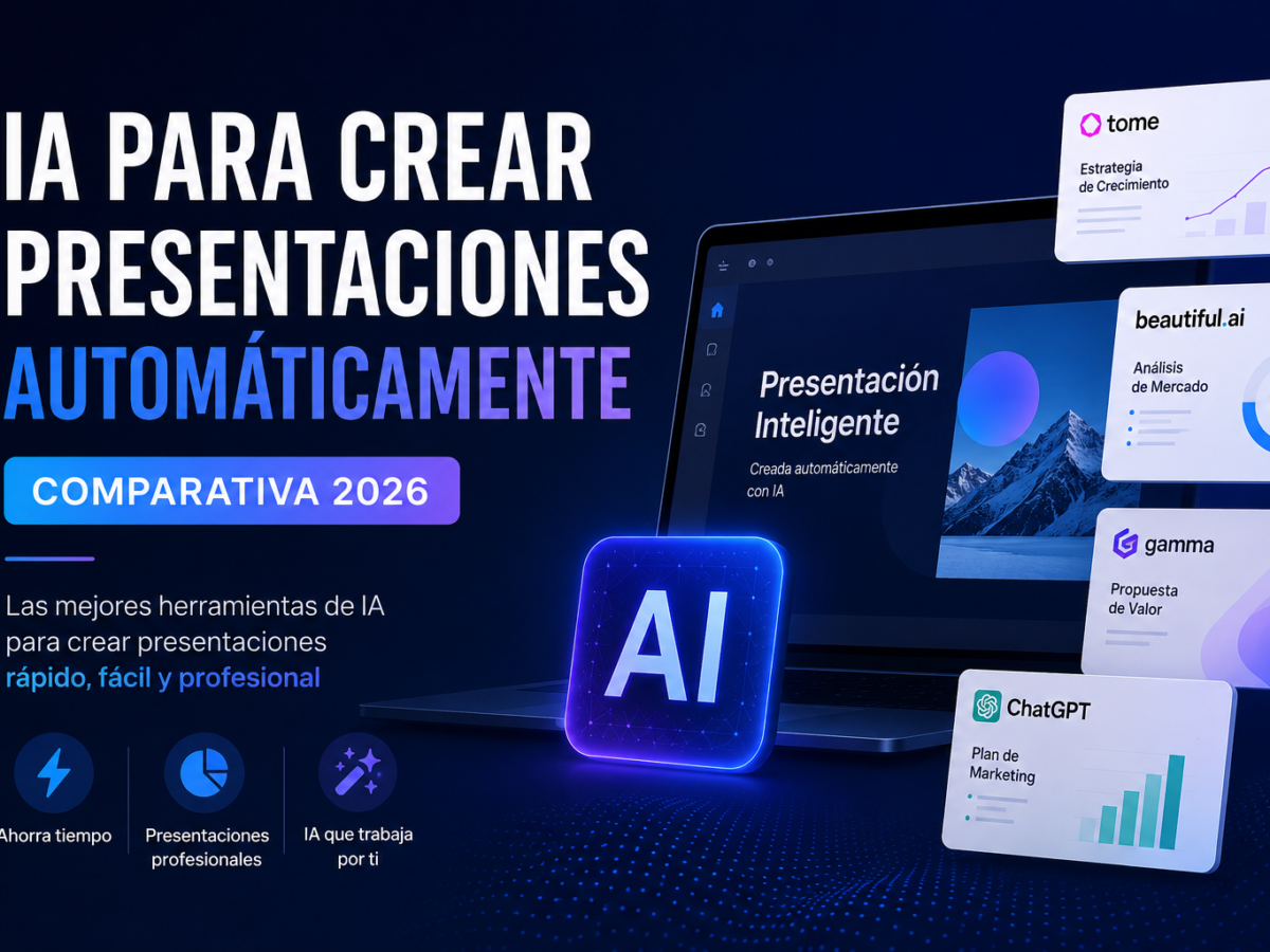 IA para crear presentaciones automáticamente: comparativa 2026
